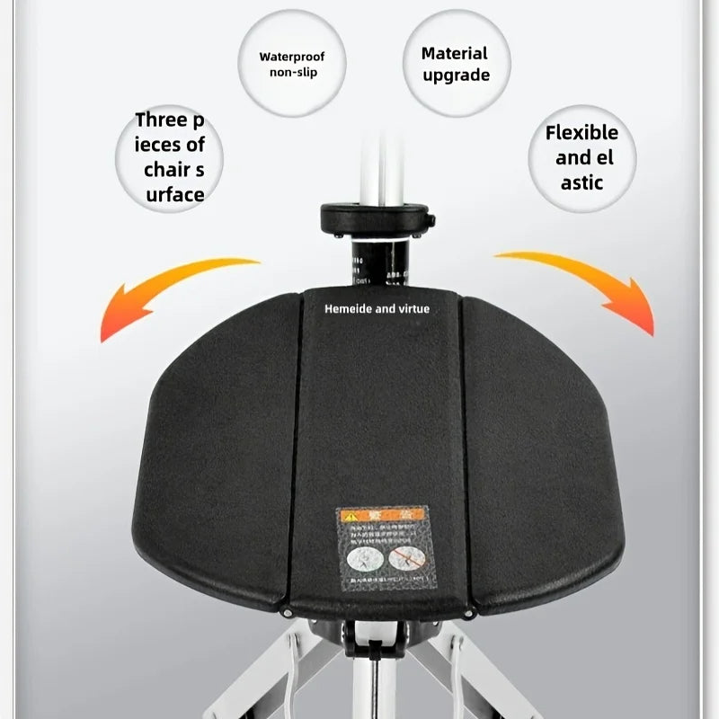 2-in-1 Folding Stool Cane I Walking Stick with Seat for ElderlyI Portable Mobility Aid for Seniors